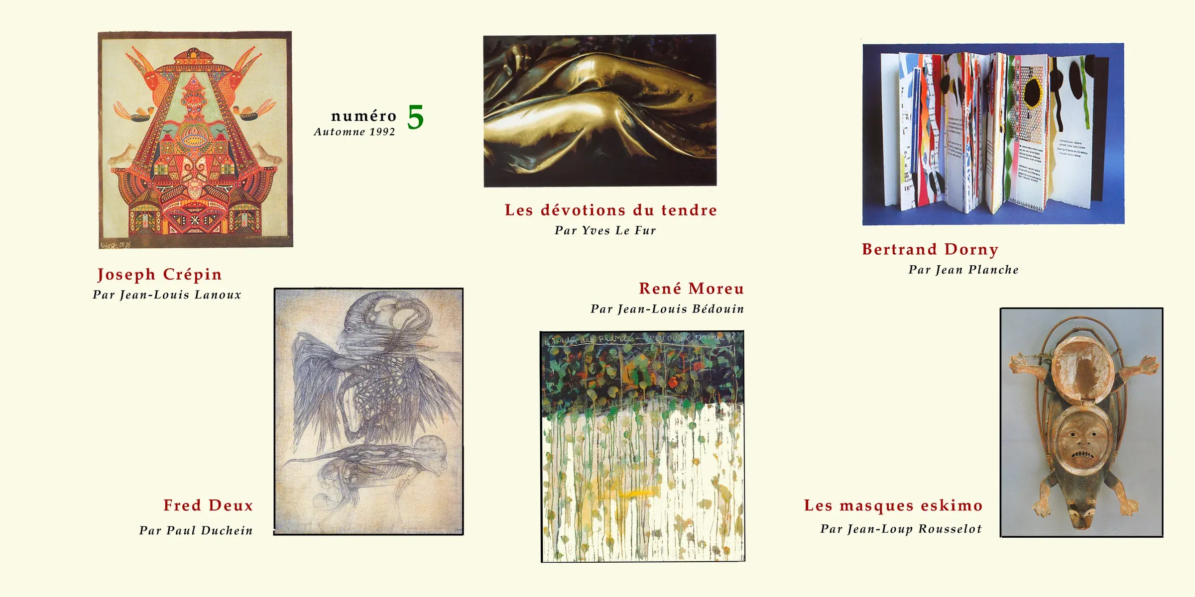 Sommaire illustré de l’œuf sauvage, numéro 5