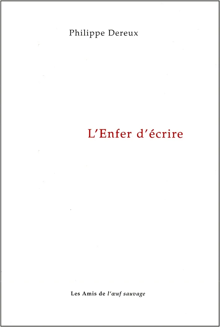 Couverture de L’Enfer d’écrire