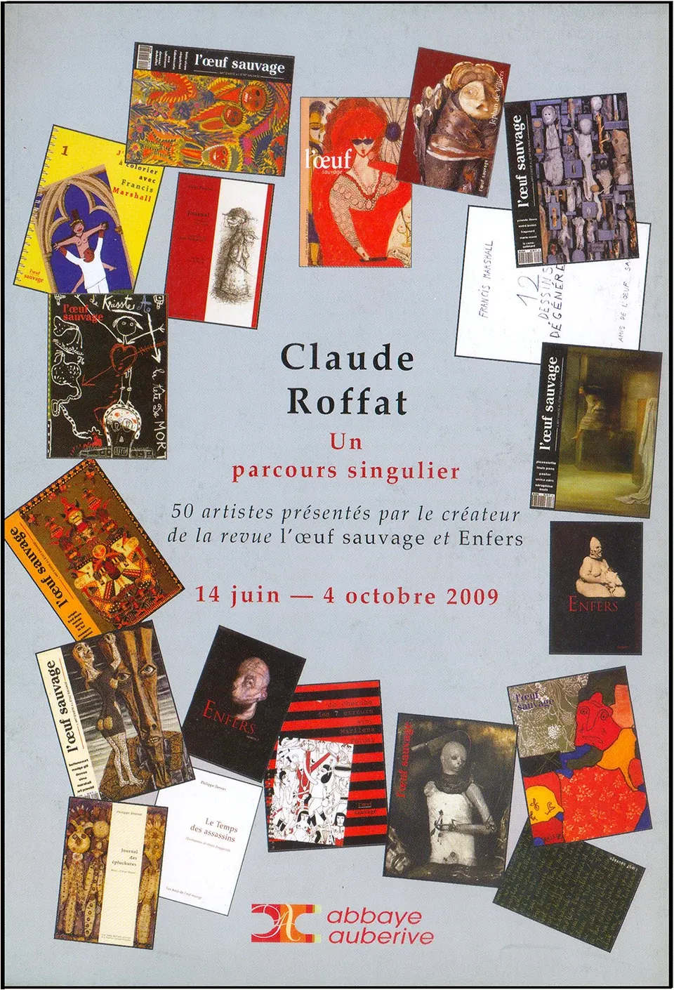 Affiche de l’exposition Claude Roffat, un parcours singulier, Abbaye