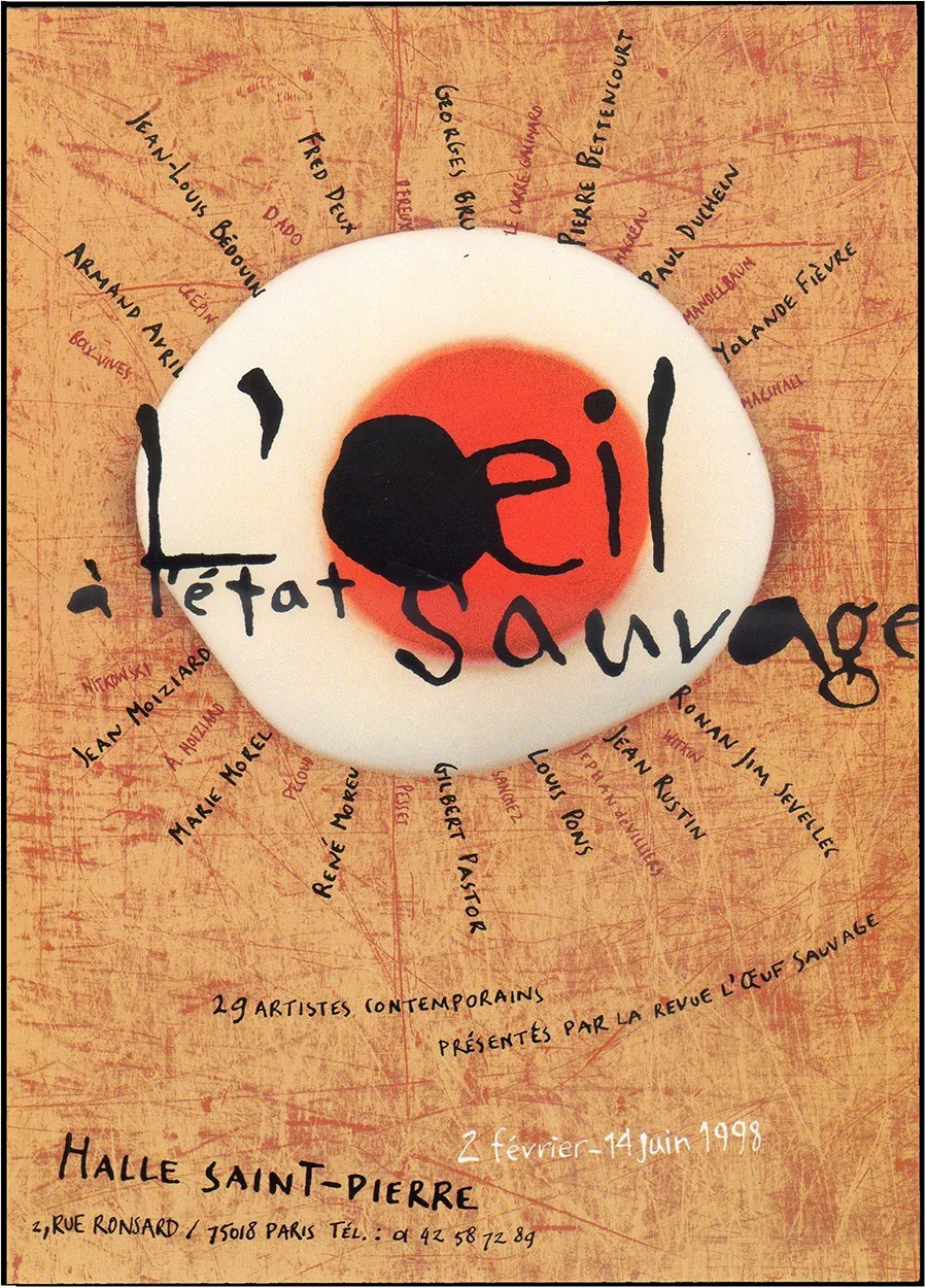 Affiche de l’exposition L’œil à l’état sauvage, Halle Saint-Pierre