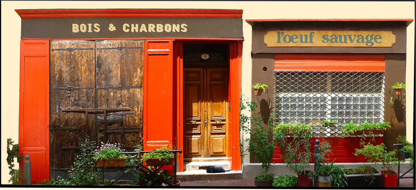 La façade de l’œuf sauvage, 1 rue Chateauredon à Marseille