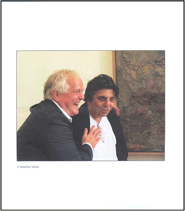 Jean-Claude Volot et Claude Roffat au vernissage
